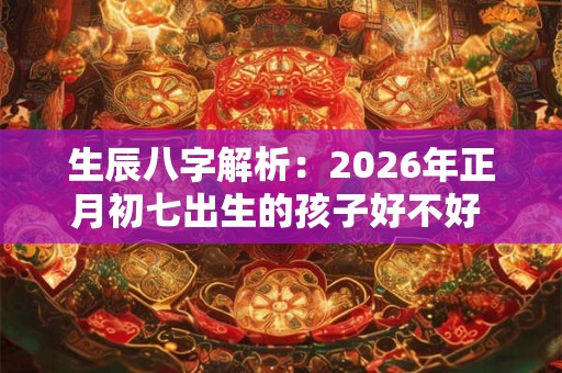 生辰八字解析:2026年正月初七出生的孩子好不好 是什么命 生辰八字解析:2026年正月初七出生的孩子好不好 是什么命