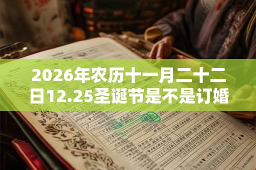 2026年农历十一月二十二日12.25圣诞节是不是订婚吉日？