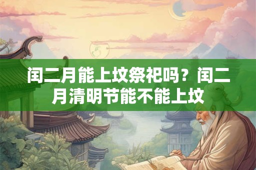 闰二月能上坟祭祀吗?闰二月清明节能不能上坟 闰二月能上坟祭祀吗?闰二月清明节能不能上坟