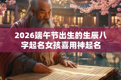 2026端午节出生的生辰八字起名女孩喜用神起名 2026端午节出生的生辰八字起名女孩喜用神起名