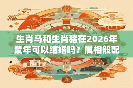 生肖马和生肖猪在2026年鼠年可以结婚吗？属相般配吗？