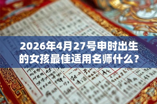 2026年4月27号申时出生的女孩最佳适用名师什么？