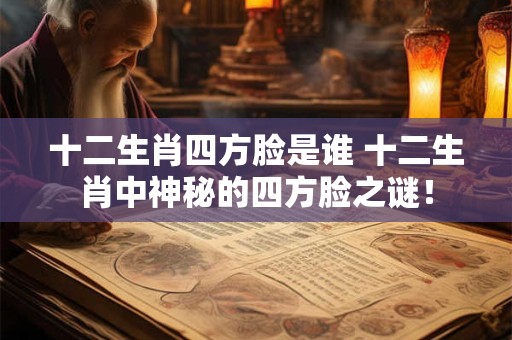 十二生肖四方脸是谁 十二生肖中神秘的四方脸之谜! 十二生肖四方脸是谁 十二生肖中神秘的四方脸之谜!