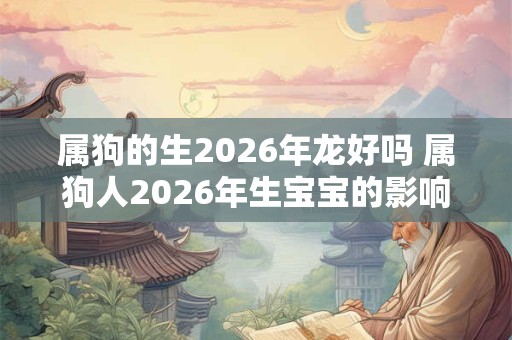 属狗的生2026年龙好吗 属狗人2026年生宝宝的影响
