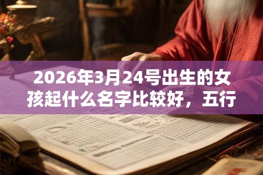 2026年3月24号出生的女孩起什么名字比较好，五行属什么
