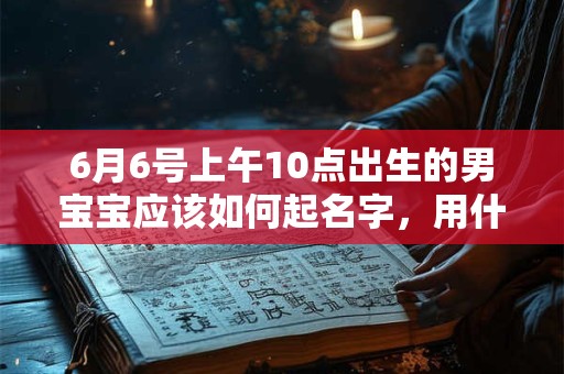 6月6号上午10点出生的男宝宝应该如何起名字，用什么字好