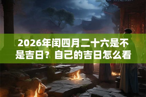 2026年闰四月二十六是不是吉日？自己的吉日怎么看？