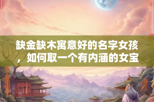 缺金缺木寓意好的名字女孩，如何取一个有内涵的女宝宝名字