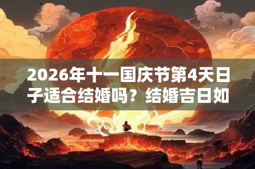 2026年十一国庆节第4天日子适合结婚吗？结婚吉日如何选择？