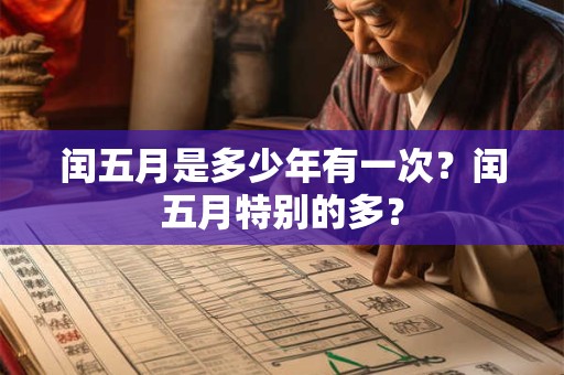 闰五月是多少年有一次?闰五月特别的多? 闰五月是多少年有一次?闰五月特别的多?