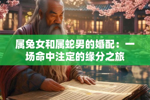 属兔女和属蛇男的婚配:一场命中注定的缘分之旅 属兔女和属蛇男的婚配:一场命中注定的缘分之旅