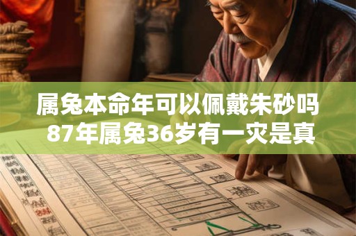 属兔本命年可以佩戴朱砂吗 87年属兔36岁有一灾是真的假的 属兔本命年可以佩戴朱砂吗 87年属兔36岁有一灾是真的假的