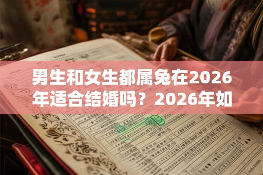 男生和女生都属兔在2026年适合结婚吗？2026年如何提升桃花运？
