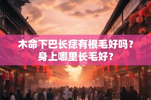 木命下巴长痣有根毛好吗?身上哪里长毛好? 木命下巴长痣有根毛好吗?身上哪里长毛好?