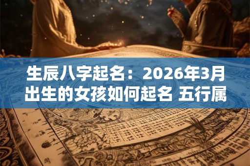 生辰八字起名：2026年3月出生的女孩如何起名 五行属什么