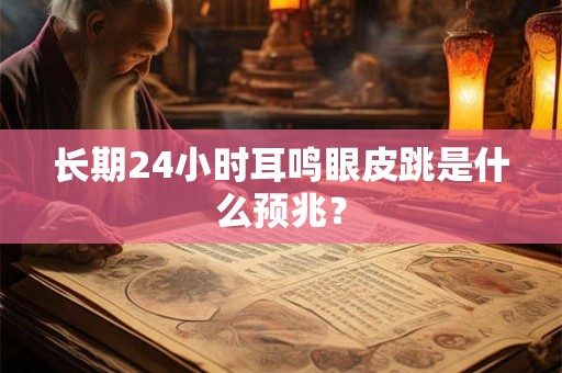 长期24小时耳鸣眼皮跳是什么预兆？