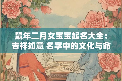 鼠年二月女宝宝起名大全：吉祥如意 名字中的文化与命运