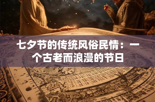 七夕节的传统风俗民情:一个古老而浪漫的节日 七夕节的传统风俗民情:一个古老而浪漫的节日