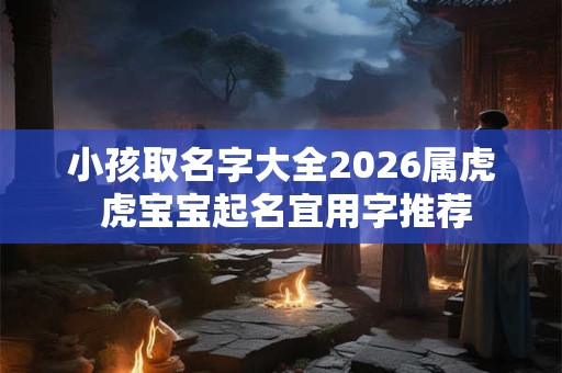 小孩取名字大全2026属虎 虎宝宝起名宜用字推荐