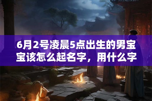 6月2号凌晨5点出生的男宝宝该怎么起名字，用什么字好