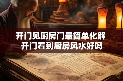 开门见厨房门最简单化解 开门看到厨房风水好吗