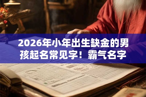 2026年小年出生缺金的男孩起名常见字!霸气名字 2026年小年出生缺金的男孩起名常见字!霸气名字