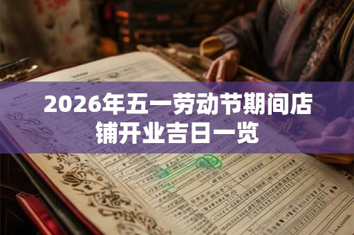 2026年五一劳动节期间店铺开业吉日一览