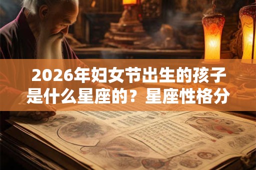2026年妇女节出生的孩子是什么星座的？星座性格分析大全