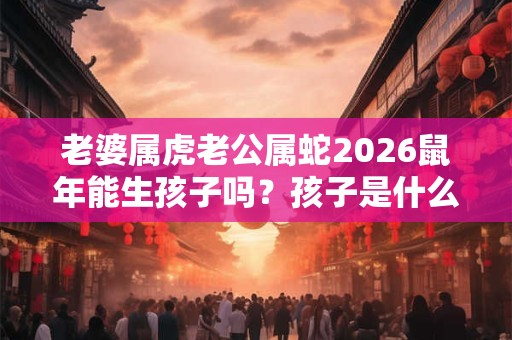 老婆属虎老公属蛇2026鼠年能生孩子吗？孩子是什么命？