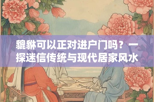 貔貅可以正对进户门吗？一探迷信传统与现代居家风水方案