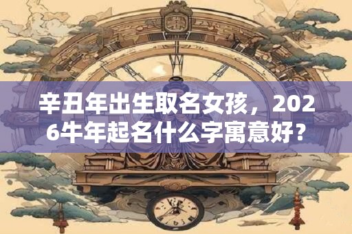 辛丑年出生取名女孩，2026牛年起名什么字寓意好？