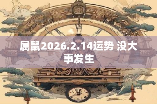 属鼠2026.2.14运势 没大事发生 属鼠2026.2.14运势 没大事发生