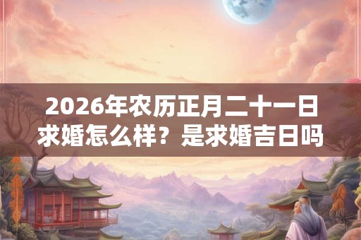 2026年农历正月二十一日求婚怎么样?是求婚吉日吗? 2026年农历正月二十一日求婚怎么样?是求婚吉日吗?