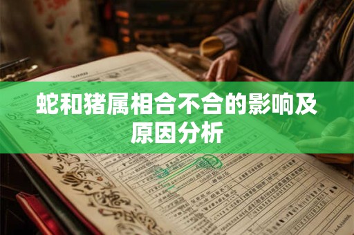 蛇和猪属相合不合的影响及原因分析