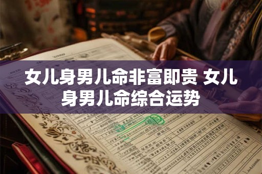 女儿身男儿命非富即贵 女儿身男儿命综合运势 女儿身男儿命非富即贵 女儿身男儿命综合运势