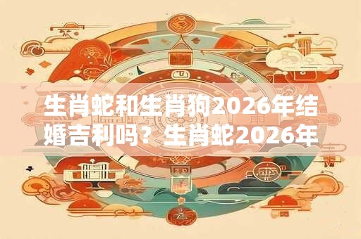 生肖蛇和生肖狗2026年结婚吉利吗？生肖蛇2026年会走好运吗？