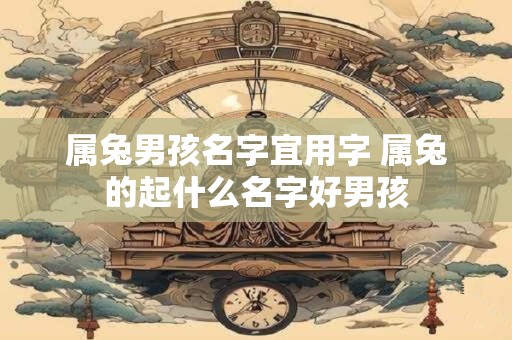 属兔男孩名字宜用字 属兔的起什么名字好男孩