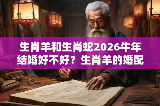 生肖羊和生肖蛇2026牛年结婚好不好？生肖羊的婚配如何？
