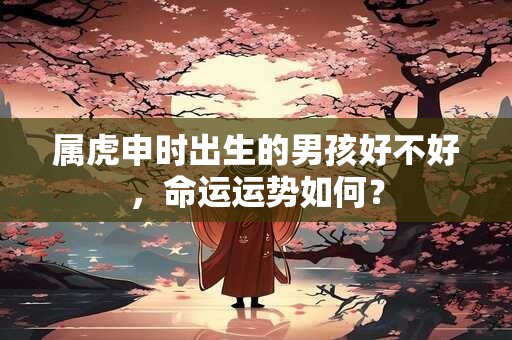 属虎申时出生的男孩好不好，命运运势如何？