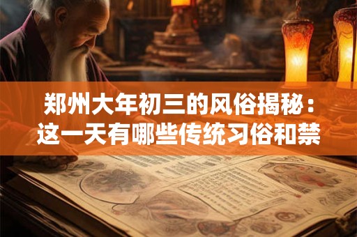 郑州大年初三的风俗揭秘：这一天有哪些传统习俗和禁忌