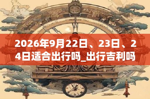 2026年9月22日、23日、24日适合出行吗_出行吉利吗