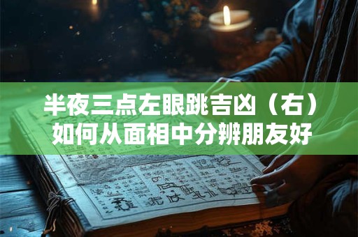 半夜三点左眼跳吉凶（右） 如何从面相中分辨朋友好坏