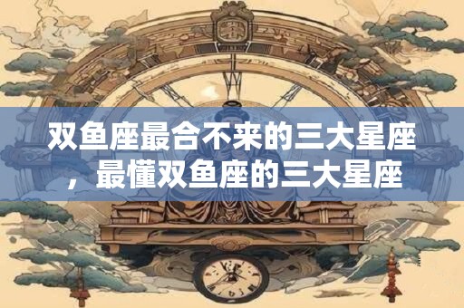 双鱼座最合不来的三大星座，最懂双鱼座的三大星座