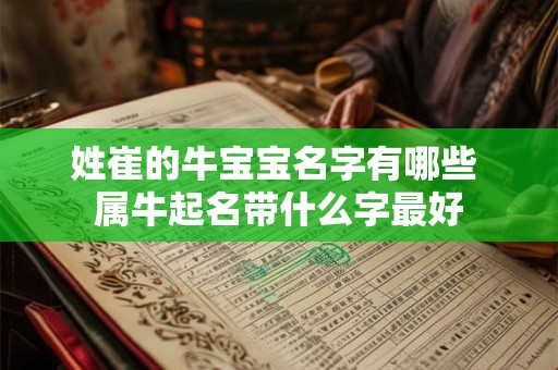 姓崔的牛宝宝名字有哪些 属牛起名带什么字最好