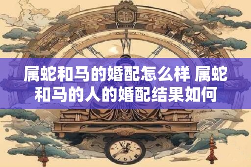 属蛇和马的婚配怎么样 属蛇和马的人的婚配结果如何 属蛇和马的婚配怎么样 属蛇和马的人的婚配结果如何