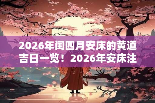 2026年闰四月安床的黄道吉日一览！2026年安床注意事项！