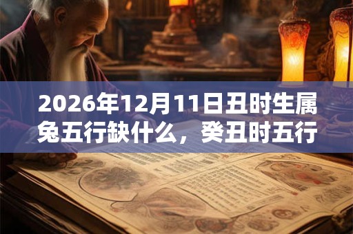2026年12月11日丑时生属兔五行缺什么，癸丑时五行缺什么