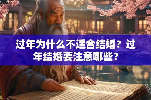 过年为什么不适合结婚?过年结婚要注意哪些? 过年为什么不适合结婚?过年结婚要注意哪些?