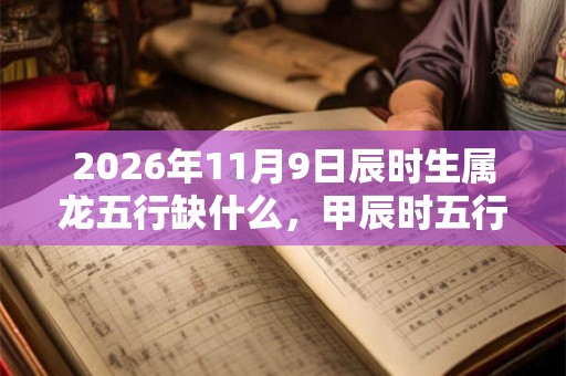 2026年11月9日辰时生属龙五行缺什么，甲辰时五行缺什么