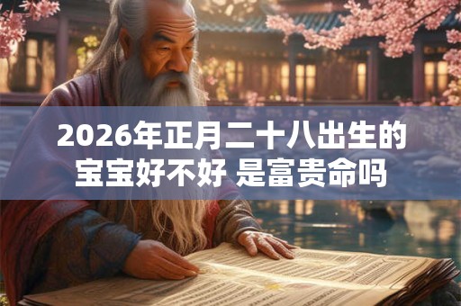 2026年正月二十八出生的宝宝好不好 是富贵命吗 2026年正月二十八出生的宝宝好不好 是富贵命吗